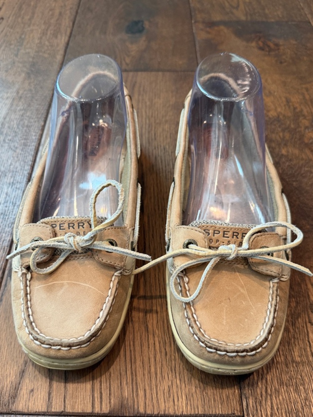 Sperry Tan Leather Top-Sider Boat Shoes Loafers, women’s size 8